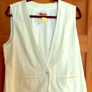 Madewell Size L sleeveless white vest